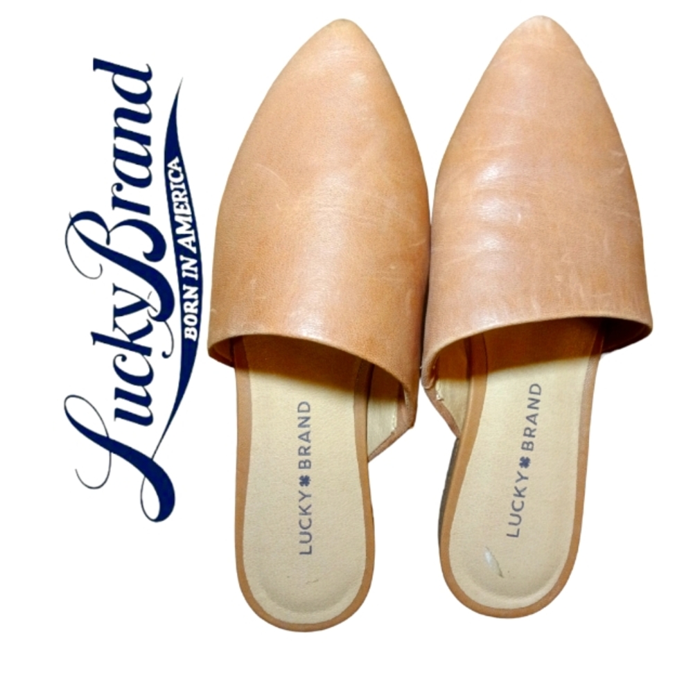 Lucky Brand Mules size 6m  color tan